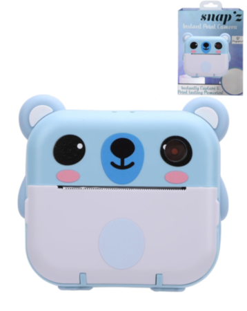SNAP'Z Instant Print Digital Camera with Sticker Roll - BLUE (Only Ground Shipping)