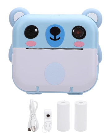Snapple Print Camera SNAP'Z Instant Print Digital Camera with Sticker Roll - BLUE (Only ...