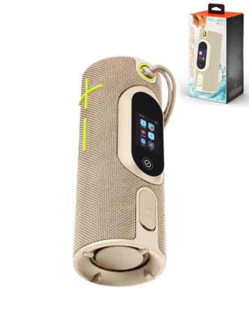 SPLASH Touch Waterproof Wireless Speaker with Touchscreen Display - BEIGE (Only Ground Shipping)