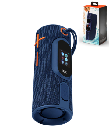 SPLASH Touch Waterproof Wireless Speaker with Touchscreen Display - NAVY BLUE (Only Ground Shipping)