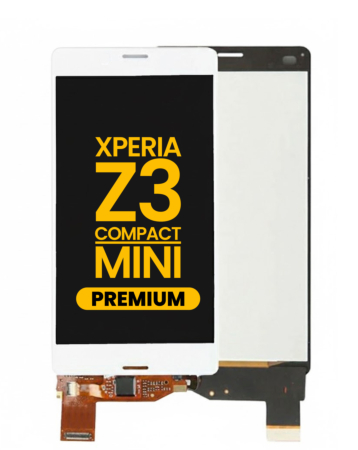 LCD Assembly with Frame for Sony Xperia Z3 Mini / Z3 Compact (WHITE) (Premium)