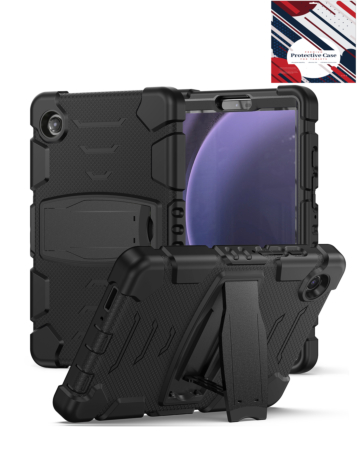 Full Body Protection Case - BLACK for Galaxy Tab A9 2023 (8.7") (X110, X115, X117) (Only Ground Shipping)