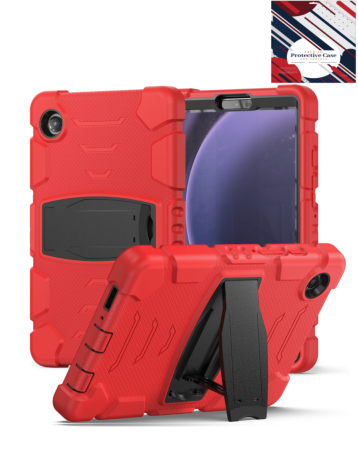 Full Body Protection Case - RED for Galaxy Tab A9 2023 (8.7") (X110, X115, X117) (Only Ground Shipping)