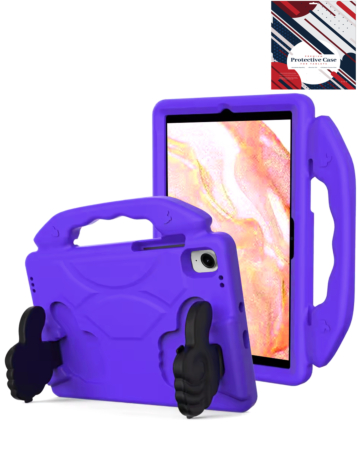Hand - Held Stand Kids Case - PURPLE for Galaxy Tab S9 / Tab S9 FE / Tab S10 FE / Tab S10 Lite (Only Ground Shipping)
