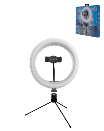 Bytech Selfie Ring Light with Tripod - (BLACK) (Only Ground Shipping)