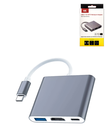 Multiport Adapter for USB C to HDMI (Only Ground Shipping)