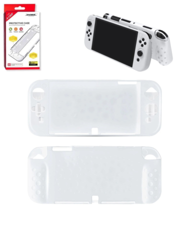 Dobe Silicone Protective Cover (CLEAR) for Nintendo Switch OLED (Only Ground Shipping)