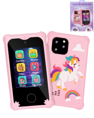 Kids Touch Screen Smartphone with Games/Cameras/MP3 & Case (PINK) (Only Ground Shipping)