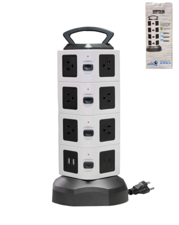4 Layer Multi Plug Socket Charging Station - 14AC Outlets 2 USB Ports/ 2 TYPE-C Ports (Only Ground Shipping)