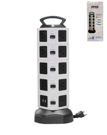 5 Layer Multi Plug Socket Charging Station - 18AC Outlets 2 USB Ports/ 2 TYPE-C Ports (Only Ground Shipping)