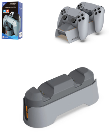 Dobe Controller Charging Stand (GRAY) for PlayStation 5 (Dual Sense) Wireless Controller (Only Ground Shipping)