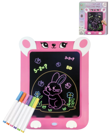 9" Kids Drawing Light Up Tracing Pad with Stand - BUNNY (Only Ground Shipping)