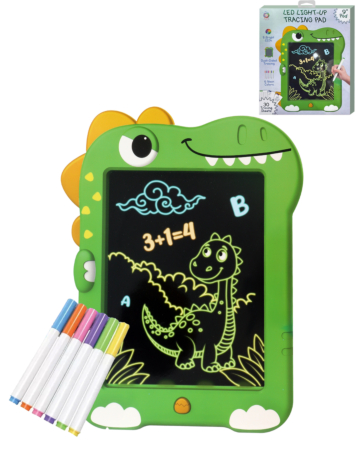 9" Kids Drawing Light Up Tracing Pad with Stand - DINO (Only Ground Shipping)