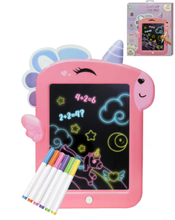 9" Kids Drawing Light Up Tracing Pad with Stand - UNICORN (Only Ground Shipping)