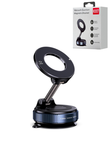360° Adjustable Vacuum Suction Car Phone Holder for Magsafe - BLACK (Only Ground Shipping)