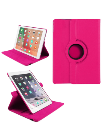 Universal 10" 360 Degree Rotating Leather Case - HOT PINK (Only Ground Shipping)