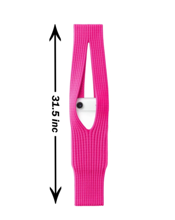 Long Soft Stretch Knit Phone Sleeve - PINK (Only Ground Shipping)