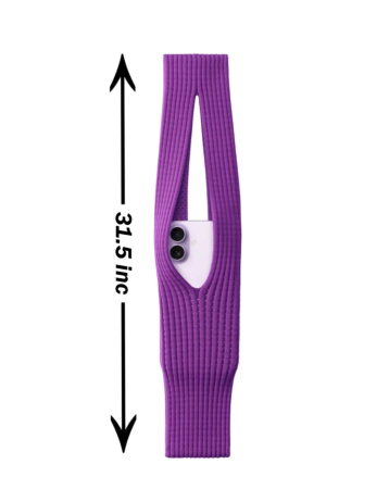 Long Soft Stretch Knit Phone Sleeve - PURPLE (Only Ground Shipping)