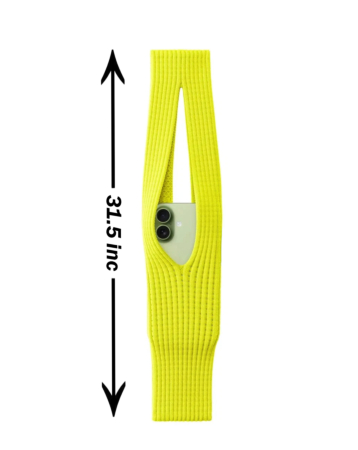 Long Soft Stretch Knit Phone Sleeve - YELLOW (Only Ground Shipping)