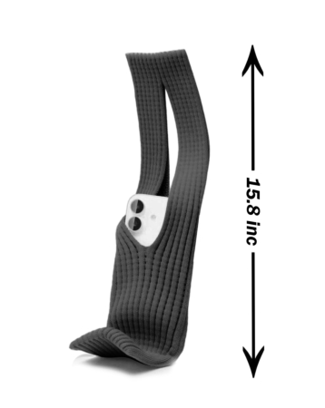 SHORT Soft Stretch Knit Phone Sleeve - BLACK (Only Ground Shipping)