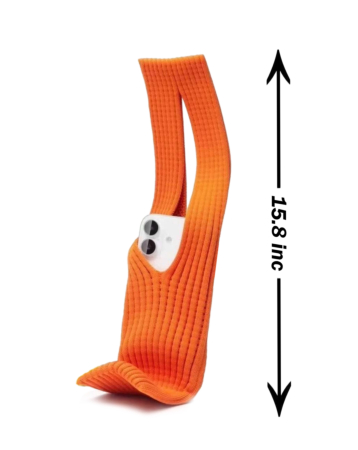 SHORT Soft Stretch Knit Phone Sleeve - ORANGE (Only Ground Shipping)