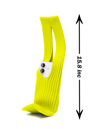 SHORT Soft Stretch Knit Phone Sleeve - YELLOW (Only Ground Shipping)