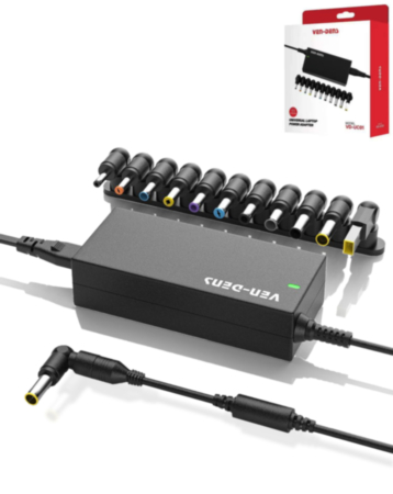 VEN-DENS VD-UC01 Universal Laptop Power Adapter with Interchangeable Charging Tips (Only Ground Shipping)
