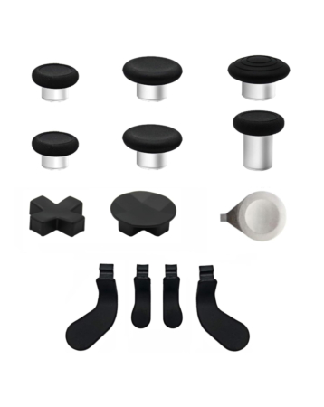 Full Set Trigger Buttons for Xbox One Elite Series 2 Controllers (BLACK) (13 Piece Set)