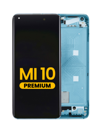 Xiaomi Mi 10 5G OLED Assembly with Frame (Coral Green) (Premium)
