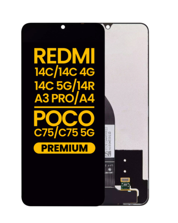 LCD Assembly without Frame for Xiaomi Redmi 14C / Poco C75 / Poco C75 5G / 14R / 14C 4G/ 14C 5G/ A3 Pro / A4 (Premium)