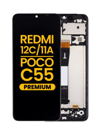 LCD Assembly with Frame for Xiaomi Redmi 12C / Redmi 11A / Poco C55 (Premium)