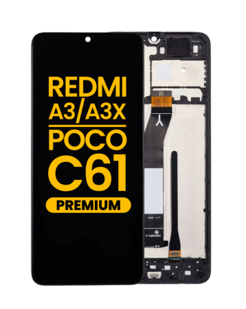 LCD Assembly with Frame for Xiaomi Redmi A3 / A3x / Poco C61 (Premium)