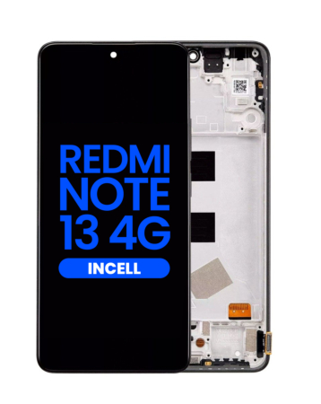 LCD Assembly with Frame for Xiaomi Redmi Note 13 4G (MIDNIGHT BLACK) (Aftermarket Incell)