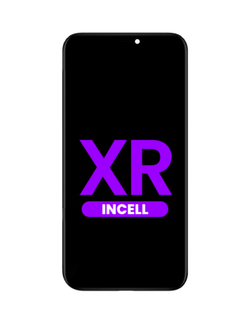 Buy the LCD Assembly with Steel Plate for iPhone XR, aftermarket Incell QV7.