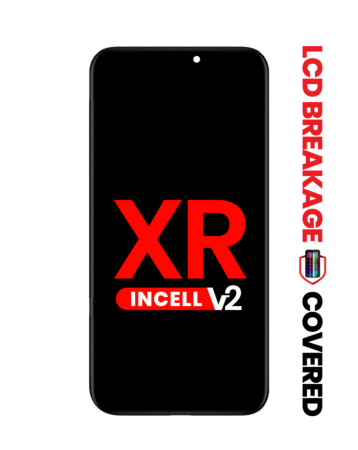 Shop the LCD Assembly with Steel Plate for iPhone XR, aftermarket Incell QV7 Version 2, with exclusive LCD breakage.