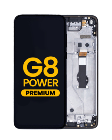 LCD Assembly with Frame for Motorola Moto G8 Power (XT2041-1 / XT2041-3) (BLACK) (Premium)
