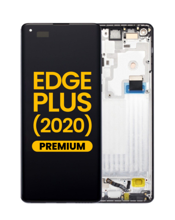 LCD Assembly with Frame for Motorola Moto Edge Plus (XT2061-3) (BLACK) (Premium)