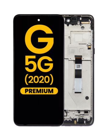 LCD Assembly with Frame for Motorola Moto G 5G (XT2113-3 / 2020) (VOLCANIC GRAY) (Premium)