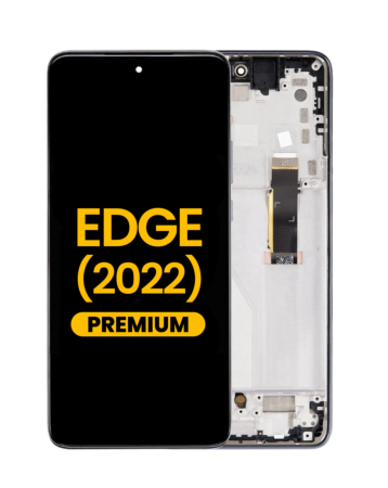 OLED Assembly with Frame for Motorola Moto Edge (XT2205-1 / 2022) (GRAY) (Premium)