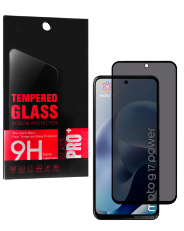 Privacy Tempered Glass for Motorola Moto G17 Power (XT2231-5 / 2026) (Case Friendly / Anti-Spy / 1 Piece)