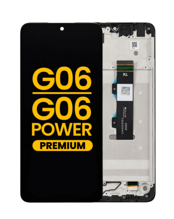 LCD Assembly with Frame for Motorola Moto G06 (XT2535-1 /2025) / G06 Power (XT2535-10 /2025) (Premium)