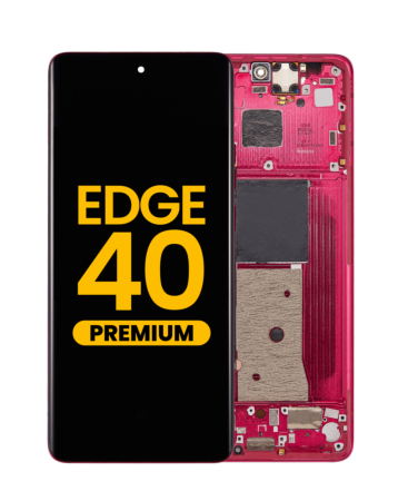 OLED Assembly with Frame for Moto Edge 40 (XT2303-3 / 2023) (VIVA MAGENTA) (Premium)