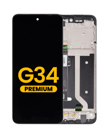 LCD Assembly with Frame for Motorola Moto G34 (XT2363-2) (Premium)