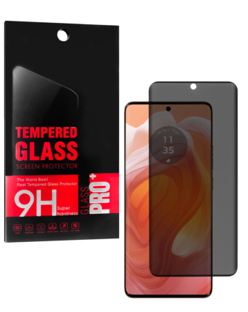 Privacy Tempered Glass for Motorola Moto Edge 50 Ultra / X50 Ultra (XT2401-2 / 2024) / Edge 50 Pro (XT2403-2 / 2024) (Case Friendly / 3D Curved / Anti-Spy / 1 Piece)