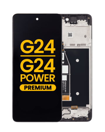 LCD Assembly with Frame for Motorola Moto G24 (XT2423 / 2024) / G24 Power (XT2425-1 / 2024) (Premium)