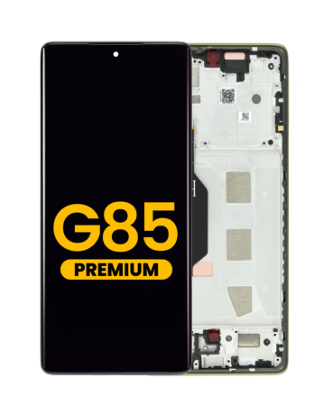 OLED Assembly with Frame for Motorola Moto G85 (XT2427-3 / 2024) (OLIVE GREEN) (Premium)  