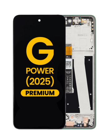 LCD Assembly with Frame for Motorola Moto G Power 5G (XT2515-1 / 2025) (LEAF GREEN) (Premium)