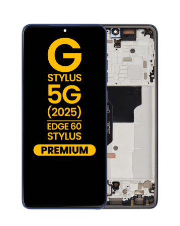 OLED Assembly with Frame for Motorola Moto G Stylus 5G (XT2517-3 / 2025) / Motorola Moto Edge 60 Stylus (XT2517-4 / 2025) (SURF THE WEB) (Premium)