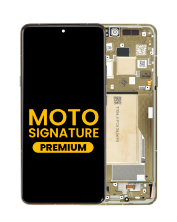 OLED Assembly with Frame for Moto Signature (XT2603/ 2026) (MARTINI OLIVE) (Premium)