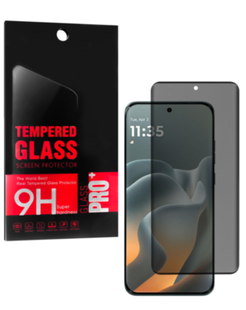 Privacy Tempered Glass for Motorola Edge 70 Pro (XT2607 / 2026) / Edge 70 Pro Plus (XT2607 / 2026) (Case Friendly / 3D Curved / Anti-Spy / 1 Piece)